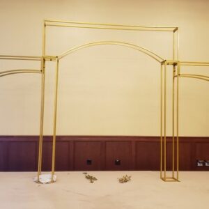 3 Piece Gold Arch Structure